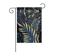 WZYCWB Bandiere da giardino con foglie nel buio, 30,5 x 45,7 cm, bandiere decorative da appendere