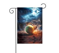 WZYCWB Bandiere da giardino con fulmini da tennis, 30,5 x 45,7 cm, bandiere decorative da appendere