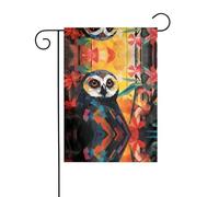 WZYCWB Bandiere da giardino con gufo, 30,5 x 45,7 cm, bandiere decorative da appendere