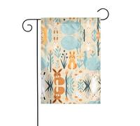WZYCWB Bandiere da giardino con un sacco di conigli, 30,5 x 45,7 cm, bandiere decorative da appendere