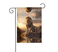 WZYCWB Bandiere da giardino del Re Leone, 30,5 x 45,7 cm, bandiere decorative da appendere