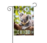 WZYCWB Bandiere decorative da giardino stampate a koala, piccole bandiere impermeabili per esterni, decorazione per atmosfera festosa