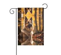 WZYCWB Bandiere decorative da giardino stampate con cane da pastore, piccole bandiere impermeabili per esterni, decorazione per atmosfera festosa