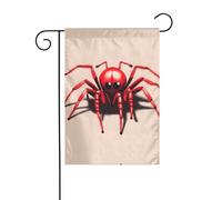 WZYCWB Bandierine da giardino con ragno rosso, 30,5 x 45,7 cm, bandiere da appendere decorative da giardino
