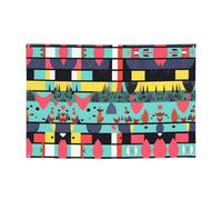 WZYCWB Banner festivo con motivi geometrici, 119,4 x 180,3 cm, adatto per Halloween, Natale, feste, riunioni, ecc.