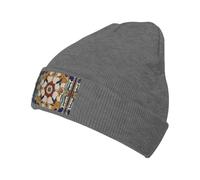 WZYCWB Barcelona Tiles Graphic Cappello nero lavorato a maglia - Adatto per uomini e donne, viaggi all'aperto, attività invernali, Erica intenso (Deep Heather), taglia unica