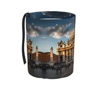 WZYCWB Basilica di San Pietro, cestino da appendere per auto, adatto per SUV, camion e auto, come contenitore pieghevole per auto, accessorio pratico e pratico, pratico