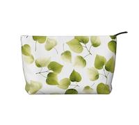 WZYCWB Beauty case da viaggio con stampa di cani, perfetta per viaggi di lavoro e vacanze., Foglie verdi., Taglia unica