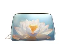 WZYCWB Beauty case in pelle con motivo a casa; perfetto per portare a mano o organizzare la casa, Loto sacro, Taglia unica