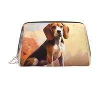 WZYCWB Beauty case in pelle con motivo di pecora australiana, perfetta per il trasporto o l'organizzazione della casa, Beagle Nerd, Taglia unica
