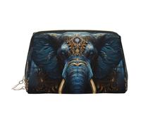 WZYCWB Beauty case in pelle con motivo giraffa madre e bambino, perfetta per portare a mano o organizzare la casa, Elefante inqui, Taglia unica