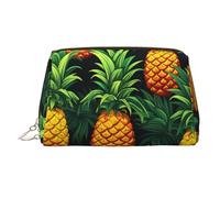 WZYCWB Beauty case in pelle con motivo stalla di frutta, perfetto per il trasporto o l'organizzazione della casa, Ananas fresco, Taglia unica