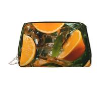 WZYCWB Beauty case in pelle con motivo stalla di frutta, perfetto per il trasporto o l'organizzazione della casa, Arance Fresche, Taglia unica