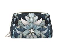 WZYCWB Beauty case vintage in pelle stampata con forme di cristallo, elegante e portatile, Forme di cristallo vintage Deco, Taglia unica