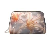 WZYCWB Beauty case vintage in pelle stampata con forme di cristallo, elegante e portatile, Vermiglio vibrante, Taglia unica