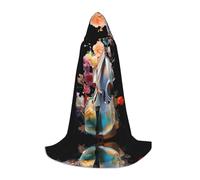 WZYCWB Bel mantello con cappuccio stampato per violoncello L perfetto per maghi e costumi da gioco di ruolo (S-L)