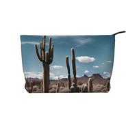 WZYCWB Bella borsa per cosmetici con stampa di cactus, perfetta per viaggi di lavoro e viaggi., Bellissimo cactus, Taglia unica