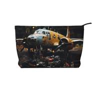 WZYCWB Bella borsa per cosmetici con stampa di cactus, perfetta per viaggi di lavoro e viaggi., Macchinari Aerei Vintage, Taglia unica