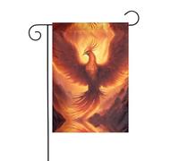 WZYCWB Bella fenice stampata bandiere decorative da giardino, piccole bandiere impermeabili per esterni, decorazione per atmosfera festosa