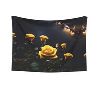 WZYCWB Bella rosa gialla piccola coperta stampata per animali domestici - adatta per cucce per animali domestici/cucce per cani/cesti per gatti