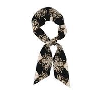 WZYCWB Bella sciarpa in seta stampata Medusa 127x8 cm, scialle leggero, morbido e caldo