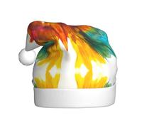 WZYCWB Belle piume stampe cappelli di Babbo Natale - ideale per la vigilia di Natale, Capodanno e feste di festa - decorazioni festive