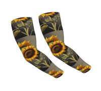 WZYCWB Bellissime maniche di protezione solare con girasoli, adatte per tutte le stagioni, adatte per golf, ciclismo, pesca, giardinaggio, ecc.