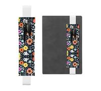 WZYCWB Bellissimi astucci colorati con fiori, portapenne in PVC e portapenne con elastici e segnalibri sono le migliori scelte regalo.