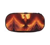 WZYCWB Bellissimo astuccio Phoenix di grande capacità, multifunzione, portatile e resistente, per ufficio e scuola, Nero , Taglia unica, Beauty Case