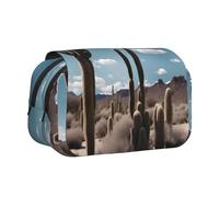 WZYCWB Bellissimo astuccio portatile con cactus, ideale per organizzare penne in ufficio o riporre pennelli da trucco