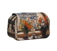 WZYCWB Bellissimo astuccio portatile con piloni in lontananza, ideale per organizzare penne in ufficio o riporre pennelli da trucco