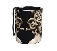 WZYCWB Bellissimo cestino portatile Medusa per auto, pratico secchio portaoggetti per auto, pratico, comodo e pieghevole, un must per le auto.