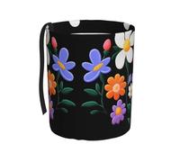 WZYCWB Bellissimo cestino portatile per auto a forma di piccolo fiore, pratico secchio portaoggetti per auto, pratico, comodo e pieghevole, un must per le auto.