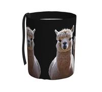 WZYCWB Bellissimo cestino portatile per auto in alpaca, pratico secchio portaoggetti per auto, pratico, comodo e pieghevole, un must per le auto.