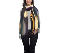 WZYCWB Bellissimo scialle con nappe stampate Saturno adatto per matrimoni, banchetti e cerimonie