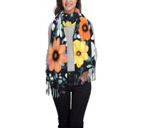 WZYCWB Bellissimo scialle da sera con stampa di fiori colorati, adatto per matrimoni, banchetti e cerimonie