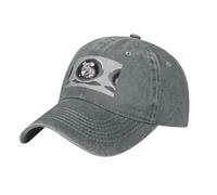 WZYCWB Berretto da baseball alla moda nero con topo nel buco, sportivo e casual, ad asciugatura rapida, traspirante, grigio, Taglia unica