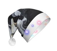 WZYCWB Bianco e nero che marmorizza il cappello adulto del partito del LED, decorazione del partito di festa