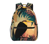 WZYCWB Big Black Bird, zaino casual, 29 x 40 x 20 cm, zaino per computer portatile, per viaggi, escursionismo, campeggio, palestra