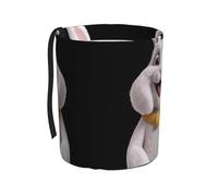 WZYCWB Big Silly White Rabbit - Pattumiera da appendere per auto, pratica e comoda, adatta per diversi modelli di auto, offre spazio ideale per riporre oggetti