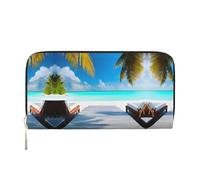 WZYCWB Blu mondo subacqueo di pesce pochette in pelle portafogli con cerniera e porta carte sono perfetti per i viaggi o l'uso quotidiano, Vacanze alle Maldive, Taglia unica