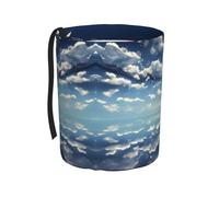 WZYCWB Blue Sky e White Clouds Hanging Car Trash Can è adatto a molti tipi di auto. È pratico e conveniente, ed è semplicemente il partner perfetto per la guida.