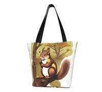 WZYCWB Borsa a tracolla alla moda con scoiattolo che mangia noci, borsa a tracolla da donna, adatta per lo shopping e i viaggi del fine settimana