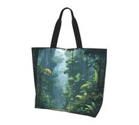 WZYCWB Borsa a tracolla con stampa Pixelated Rainforest - Borsa a tracolla - Adatta per viaggi, yoga, spiaggia, pendolari, shopping, regalo per uomini e donne