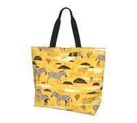 WZYCWB Borsa a tracolla con stampa zebra steppa, adatta per viaggi, yoga, spiaggia, pendolari, shopping, regalo per uomini e donne
