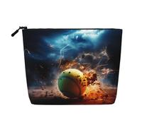 WZYCWB Borsa cosmetica con motivo fulmine, borsa cosmetica da viaggio, borsa multifunzionale per riporre oggetti di uso quotidiano