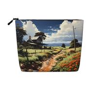 WZYCWB Borsa cosmetica con motivo scenario idilliaco, borsa cosmetica da viaggio, borsa multifunzionale di stoccaggio, stoccaggio per le necessità quotidiane