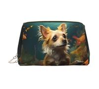 WZYCWB Borsa cosmetica da donna in pelle stampata a tinta unita con cervo - elegante e morbida, durevole, Cane di piccola taglia, Taglia unica