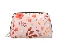 WZYCWB Borsa cosmetica da donna in pelle stampata a tinta unita con cervo - elegante e morbida, durevole, Piccolo Fiore Schiacciato, Taglia unica