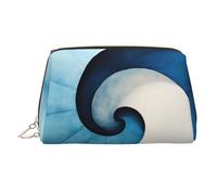WZYCWB Borsa cosmetica da donna in pelle stampata con frutto della passione maculato, elegante e morbido, durevole, Motivo a spirale, Taglia unica